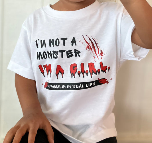 I'm Not A Monster Toddler & Youth T-Shirt | Gremlin In Real Life Streetwear