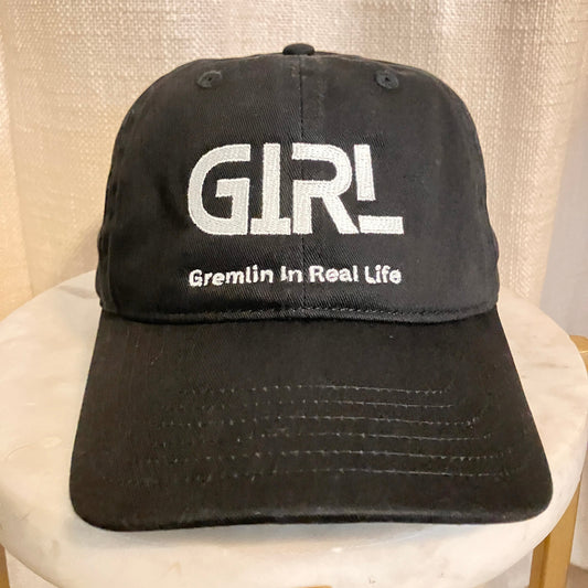 Classic G.I.R.L. Eco Cap | Black Organic Cotton Streetwear Hat