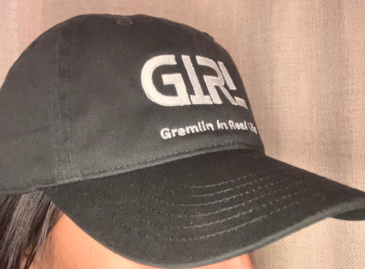 Classic G.I.R.L. Eco Cap | Black Organic Cotton Streetwear Hat